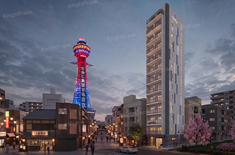 Knight Frank | Brand-New Freehold Residences in the Heart of Shinsekai, Osaka | The Peak Tsutenkaku Reserve