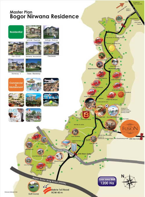 Bogor Nirwana Residence (BNR) adalah hunian terpadu di kota Bogor dengan target pasar menengah ke atas yang dikembangkan oleh PT. Bakrieland Development, Tbk. K...