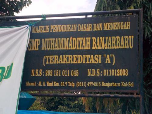 Muhammadiyah 1 Banjarbaru Junior High School, Private School | We provide Indonesia infrastructure map on various property sectors and data. Access property listings, infrastructure developments, news, and valuable transaction data for informed decisions.