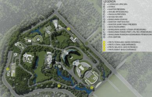 IKN Nusantara (Phase 1A) - Vice President's Palace Complex, Landmark | We provide Indonesia infrastructure map on various property sectors and data. Access property listings, infrastructure developments, news, and valuable transaction data for informed decisions.