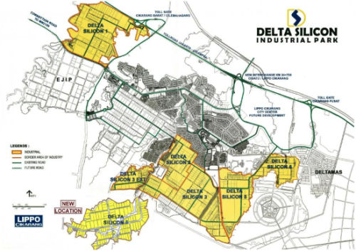 Lippo Cikarang (Delta Silicon II - VIII) terletak di  Cikarang, Kabupaten Bekasi, Jawa Barat. Kawasan ini didirikan pada tahun 1987, dan kemudian terdaftar di B...