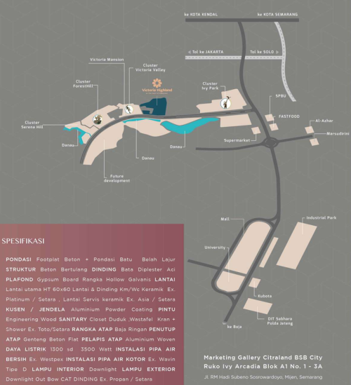 Victoria Highland - CitraLand BSB City, residential commercial for lease sale, dijual disewakan, PT Ciputra Development Tbk | We provide Indonesia infrastructure map on various property sectors and data. Access property listings, infrastructure developments, news, and valuable transaction data for informed decisions.