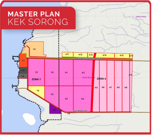 KEK Sorong, Special Economic Zone, Malamoi Olom Wobok | KFMap: Digital solutions for Developers, Owners, Lenders, Investors, Retailers, Corporates